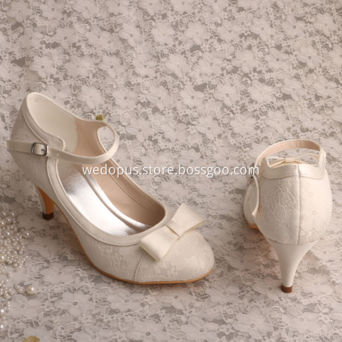 Lace Pumps Shoes for Women Wedding